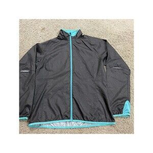 REI Jacket Womens Large Gray Running Track Full Zip Windbreaker Lightweight